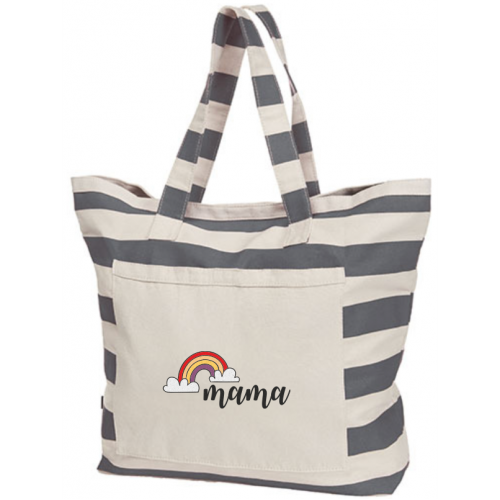 11058_Tote Bag_Gray Stripe